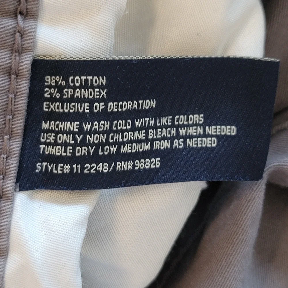 U.S. Polo‎ Assn. Pants Mens 36x30 Taupe Brown Straight Leg Activate Stretch